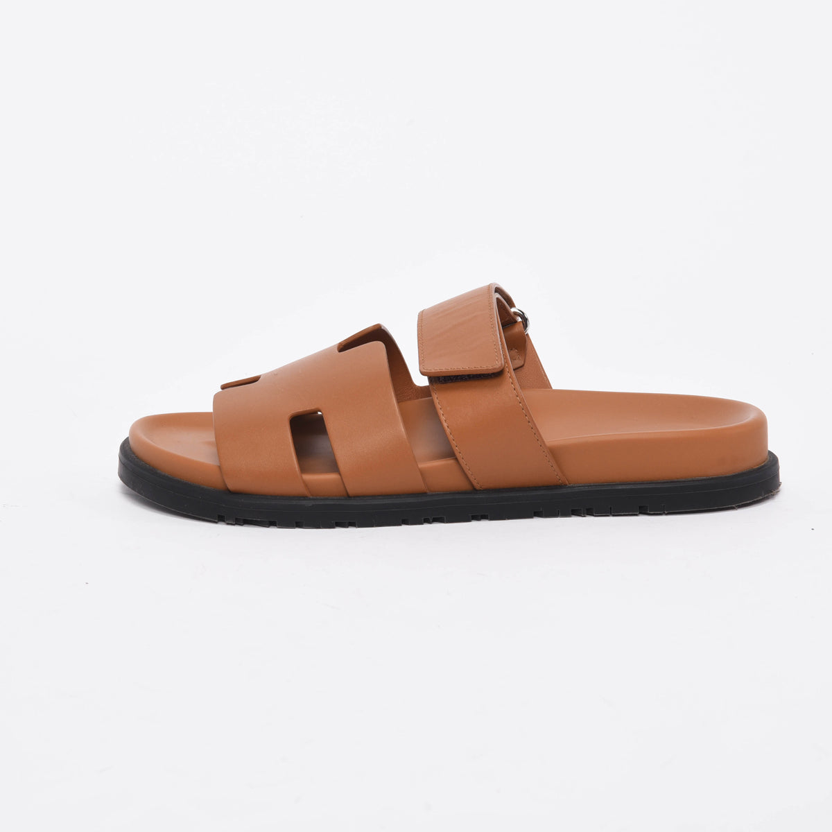 Hermes Naturel Calfskin Chypre Sandals 41