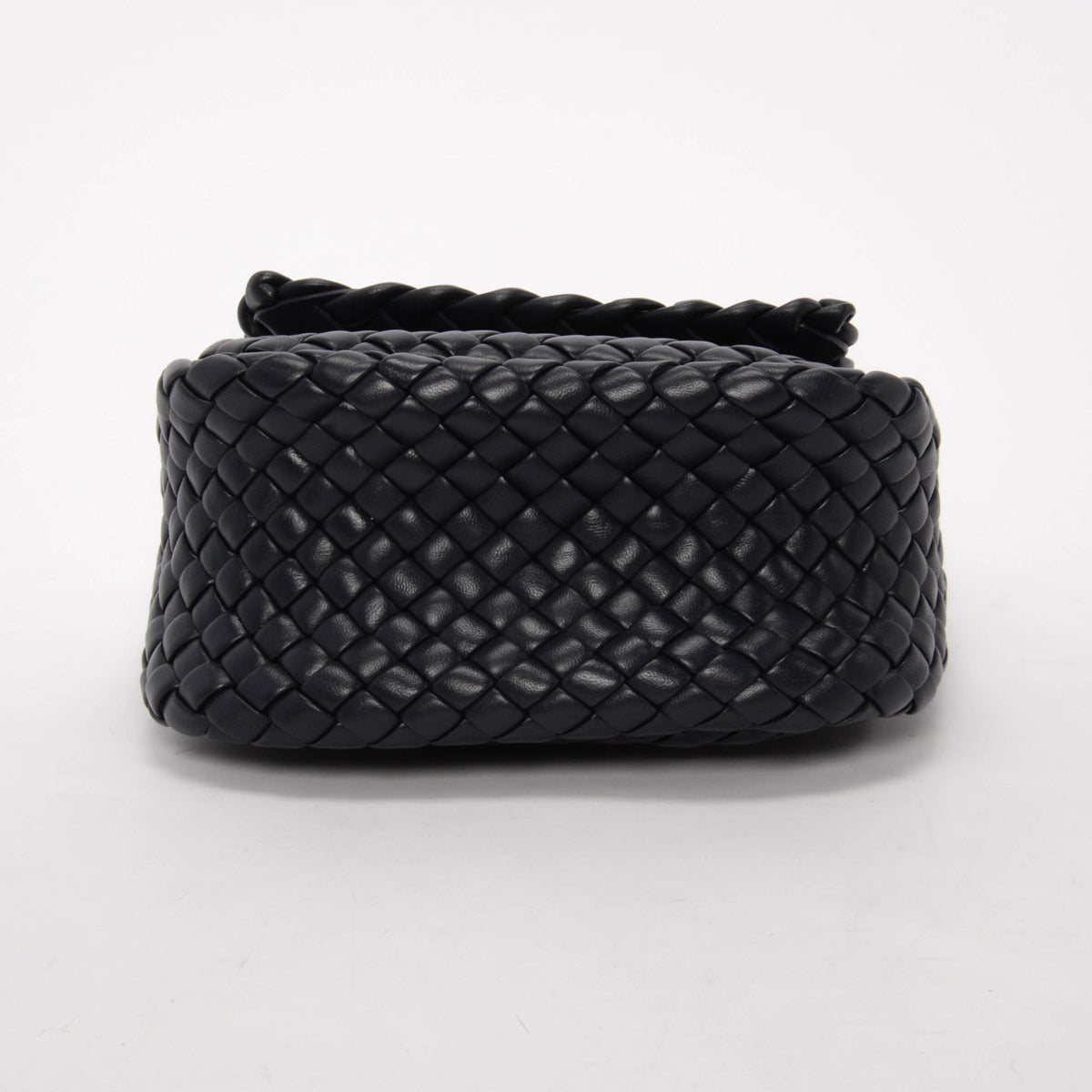 Bottega Veneta Navy Intrecciato Small Cobble Bag
