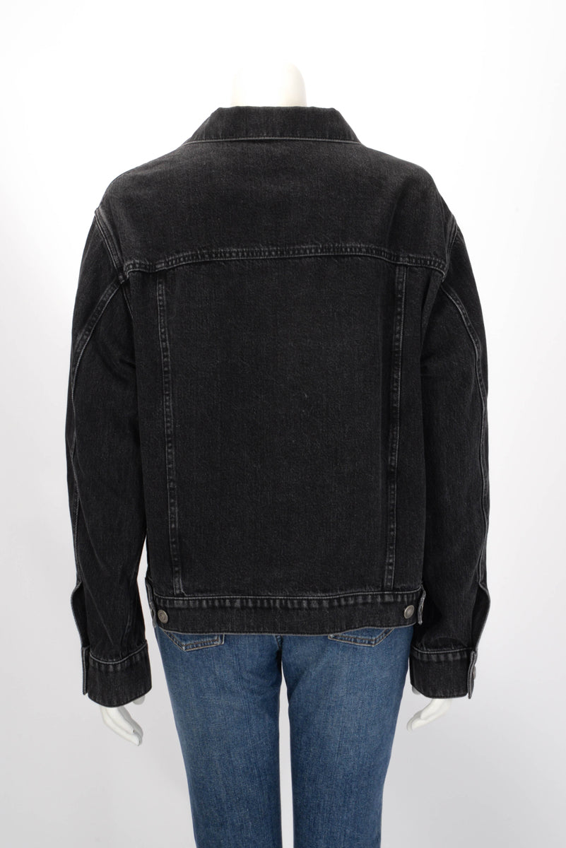 Dior Black Denim Oversize Jacket FR 40