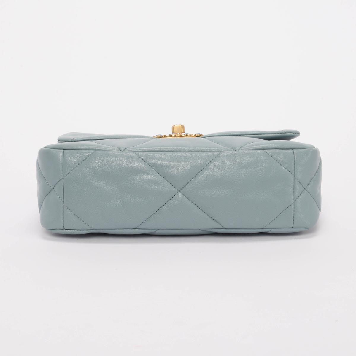 Chanel Blue Quilted Lambskin Medium Chanel 19 Flap Bag