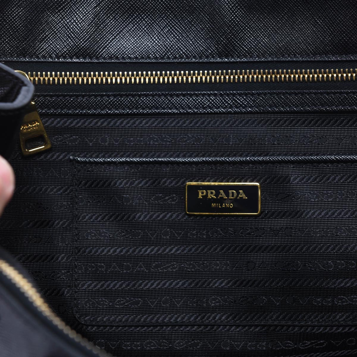 Prada Black Saffiano Large Galleria Bag