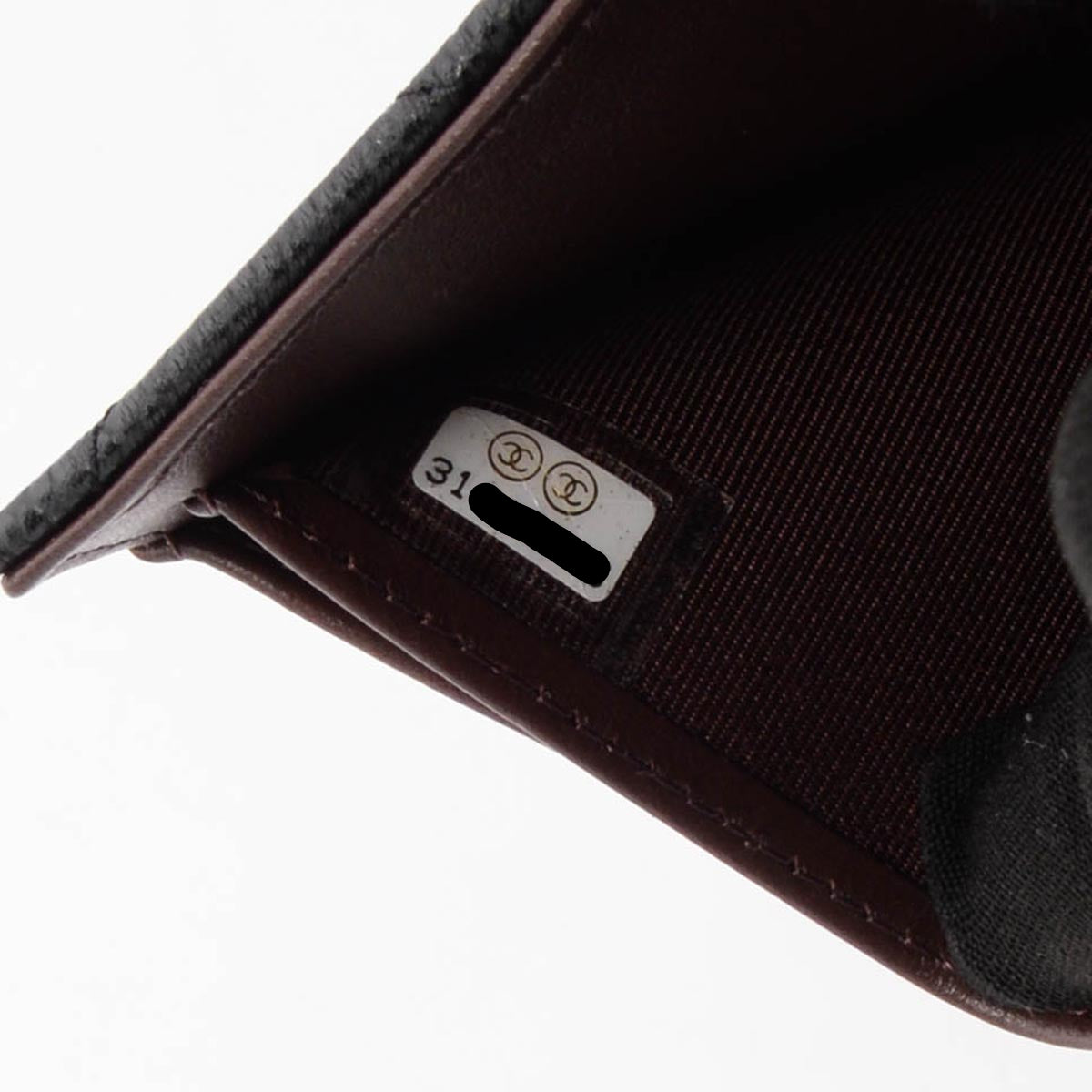 Chanel Black Quilted Caviar Small Classic Flap Wallet