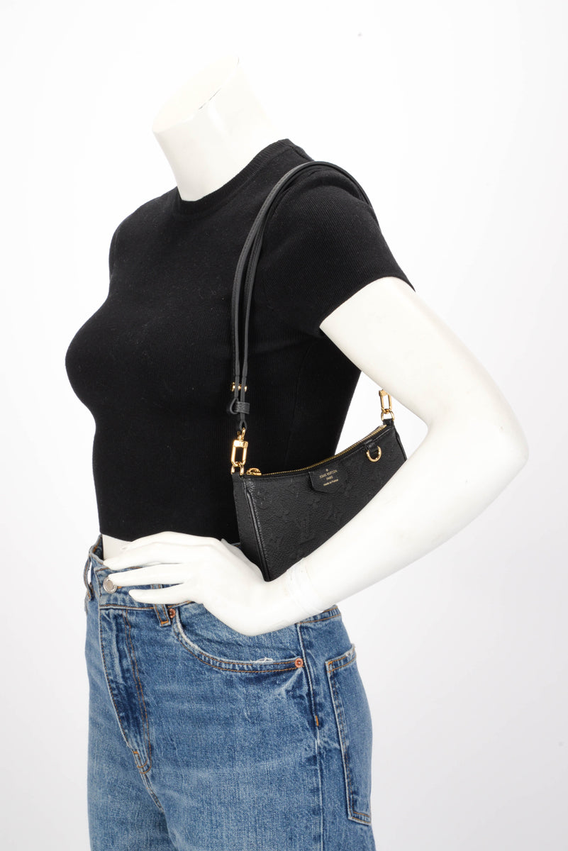 Louis Vuitton Black Monogram Empreinte Easy Pouch on Strap