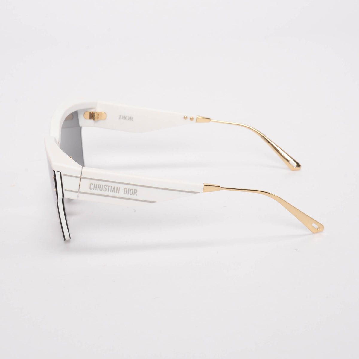 Dior White DiorClub Square Shield Sunglasses