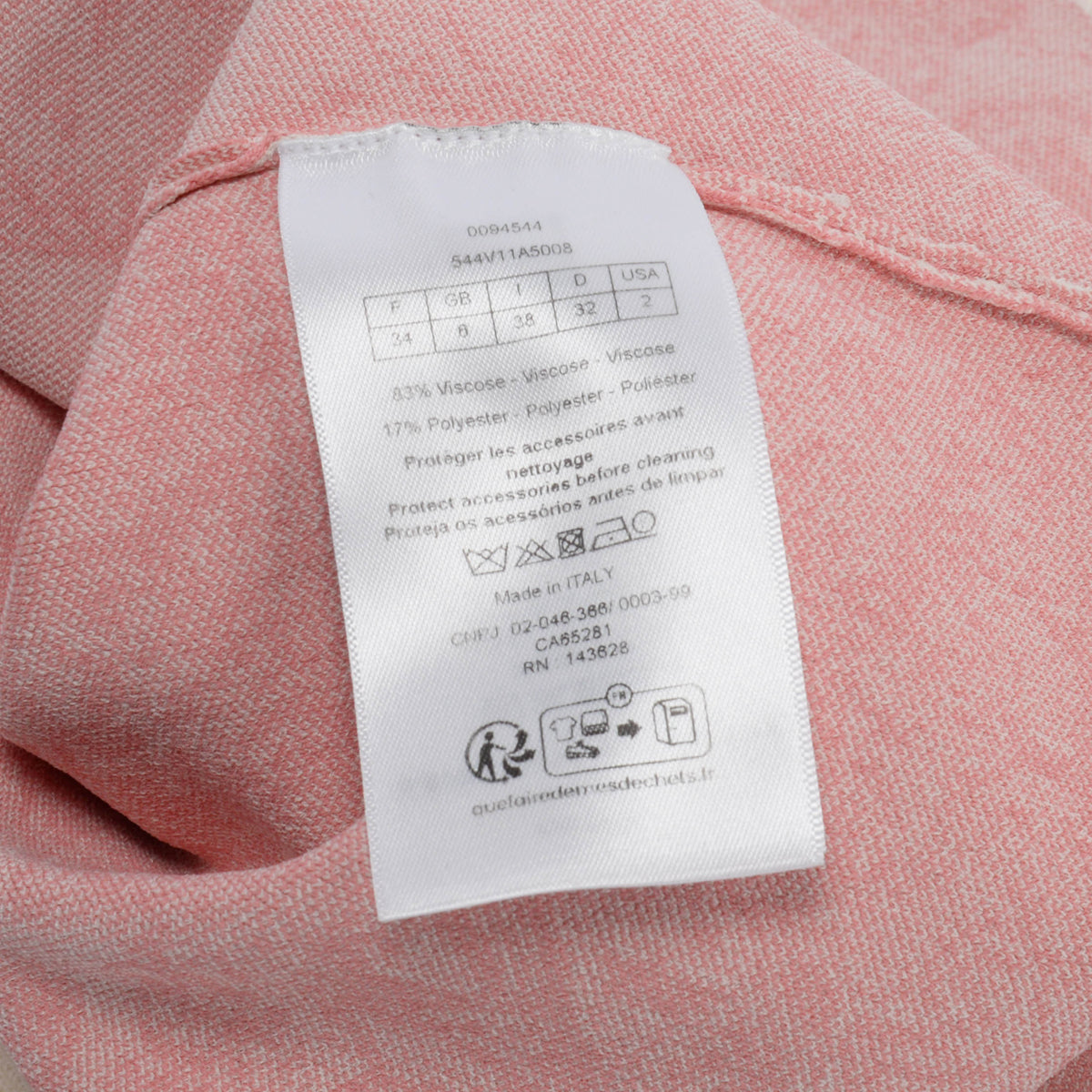 Dior Pink Toile de Jouy Sauvage Cropped Jacket FR 34