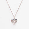 Gucci Silver Blind For Love Heart Necklace - Blue Spinach