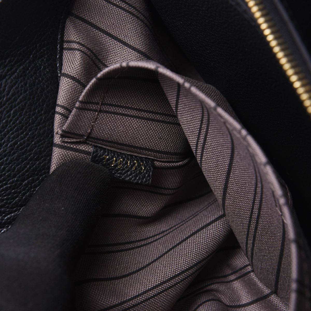 Louis Vuitton Black Monogram Empreinte Montaigne GM