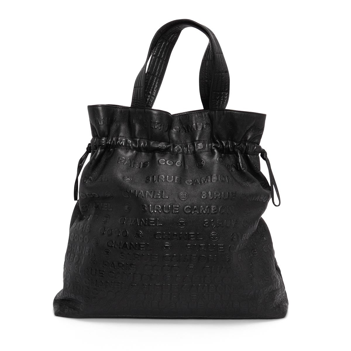 Chanel Black Embossed Calfskin Unlimited Tote