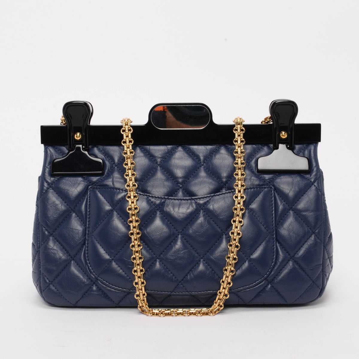 Chanel Navy Aged Calfskin 2.55 Reissue Hanger Flap Bag