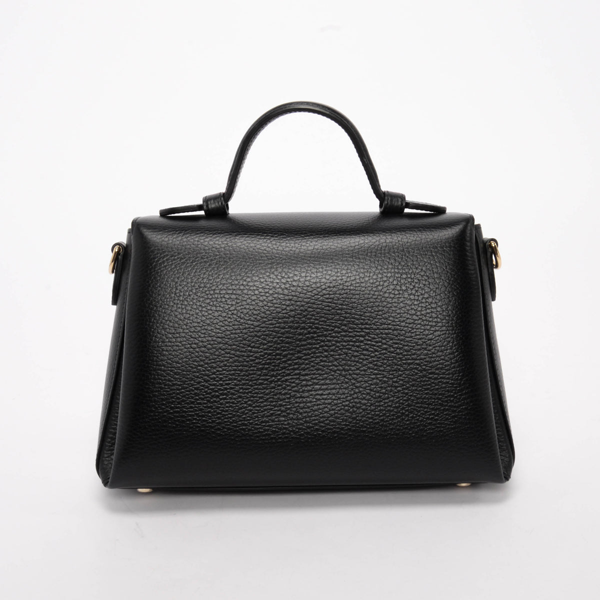 Gucci Black Dollar Calfskin Interlocking G Top Handle Bag