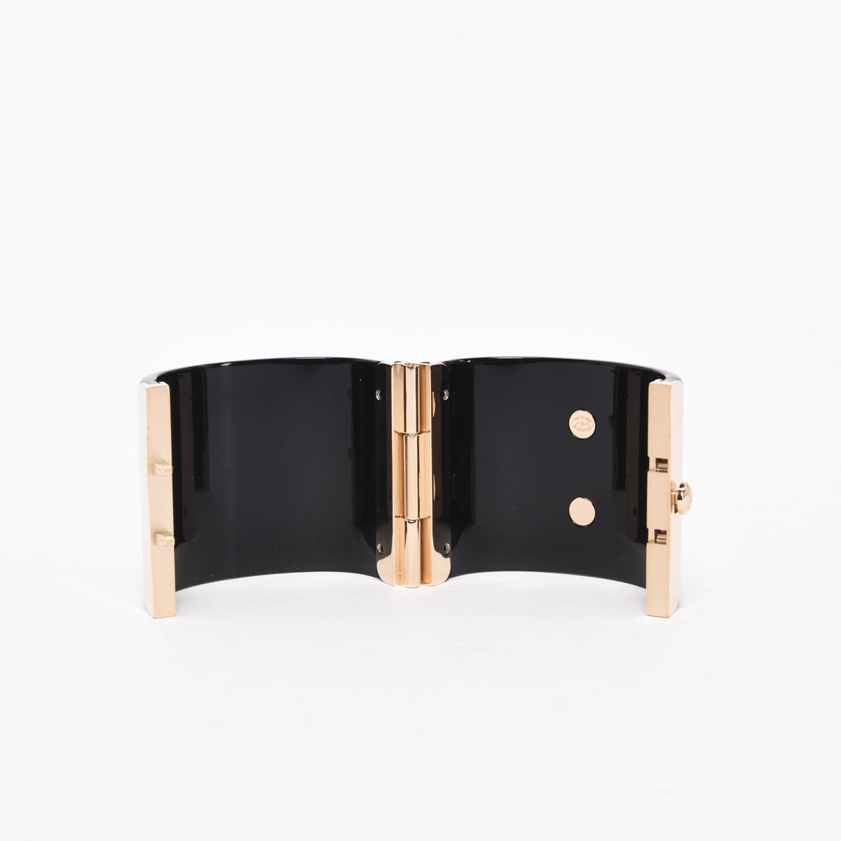 Chanel Black & Gold Resin CC Cuff