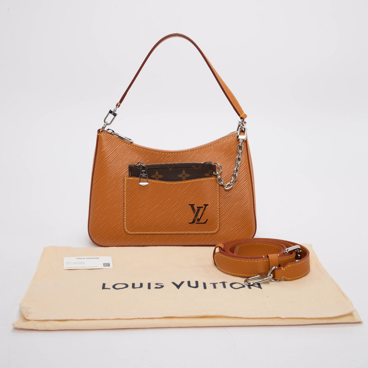 Louis Vuitton Gold Miel Epi Leather Marelle Shoulder Bag