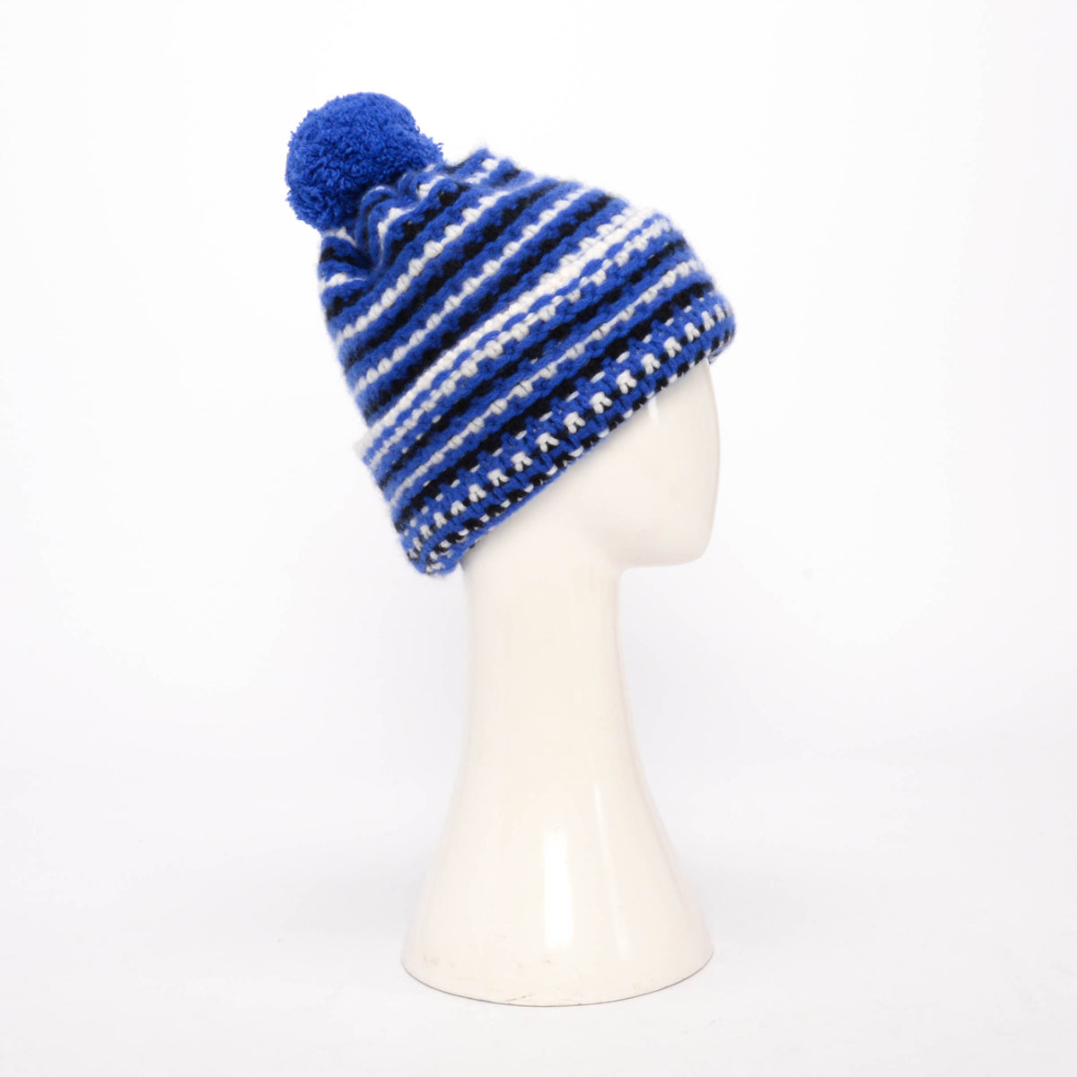 Chanel Blue Cashmere CC Beanie