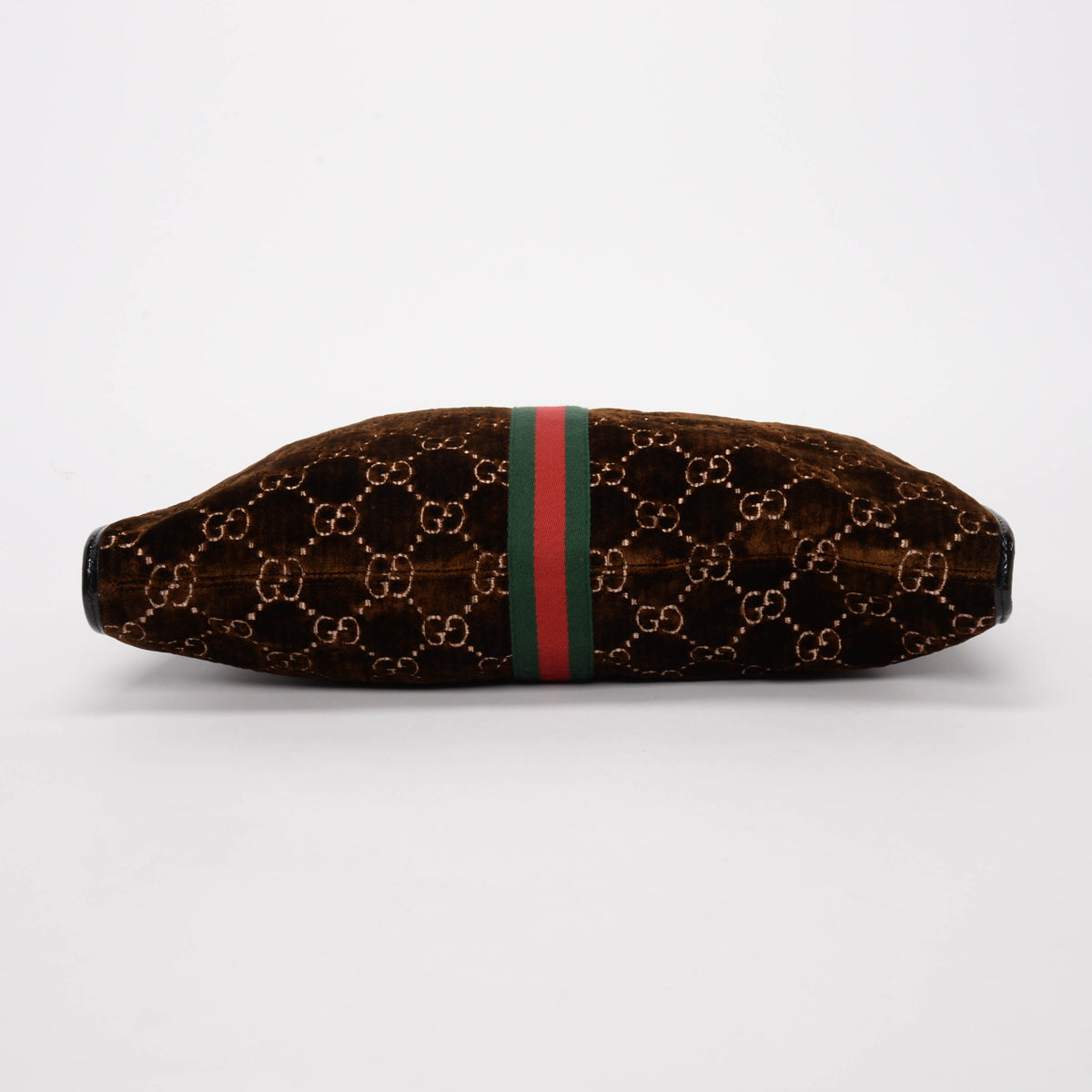 Gucci Brown GG Velvet Large Linea Rajah Tote
