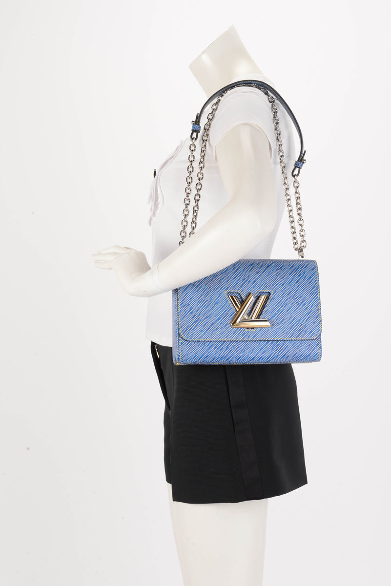 Louis Vuitton Denim Epi Leather Twist MM Bag