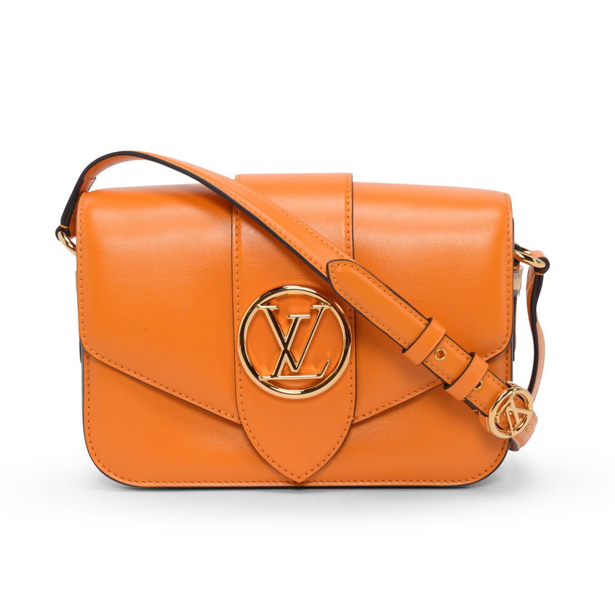 Louis Vuitton Summer Gold Calfskin Pont 9 MM Bag