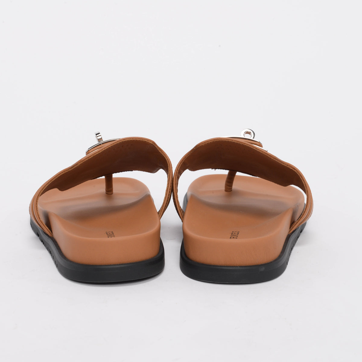 Hermes Naturel Calfskin Empire Sandals 40