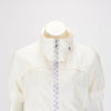 Louis Vuitton Cream Nylon Short Sleeve Zip Jacket FR 38 - Blue Spinach