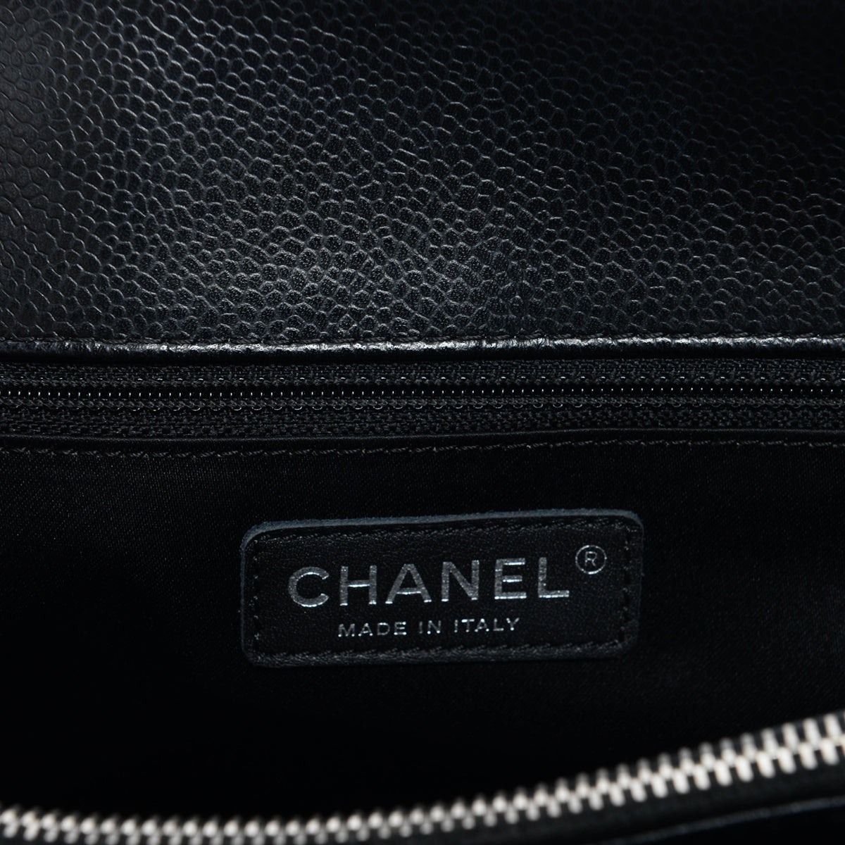 Chanel Black Quilted Caviar Grand Shopping Tote