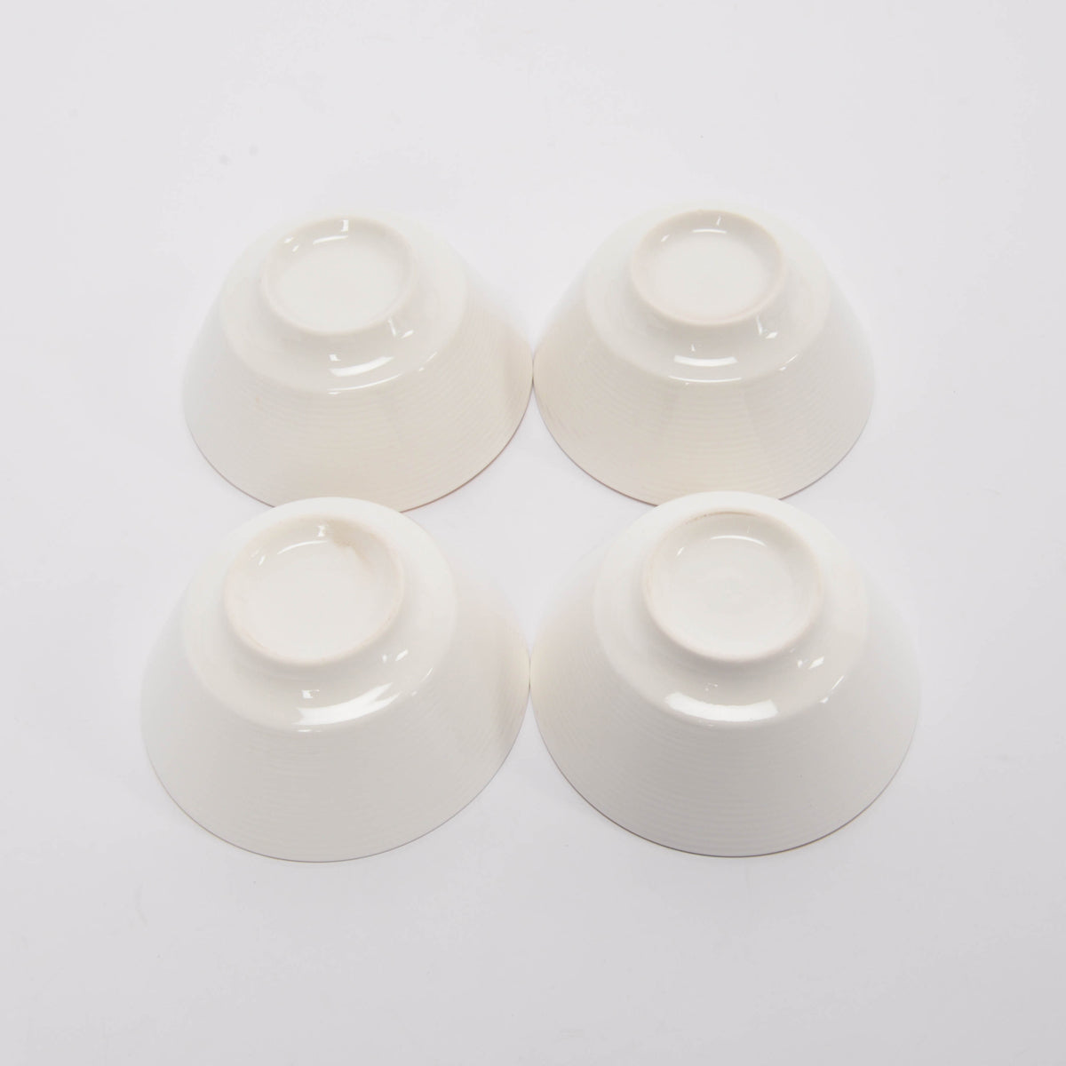 Bulgari White Ceramic 4 Bowl Set