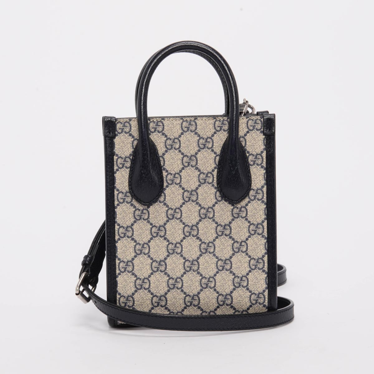 Gucci Navy GG Supreme Mini Tote