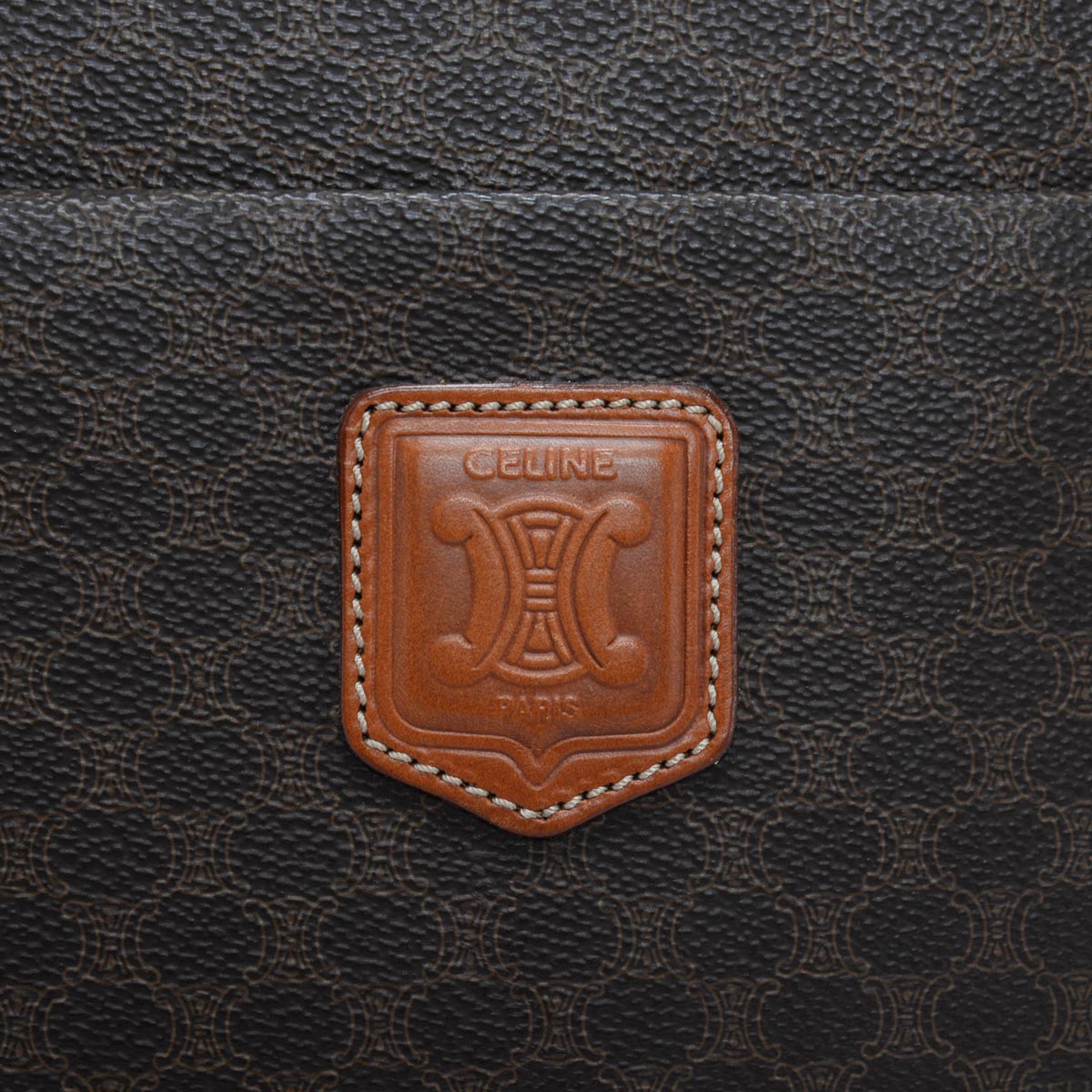 Celine Brown Macadam Canvas Large Tote