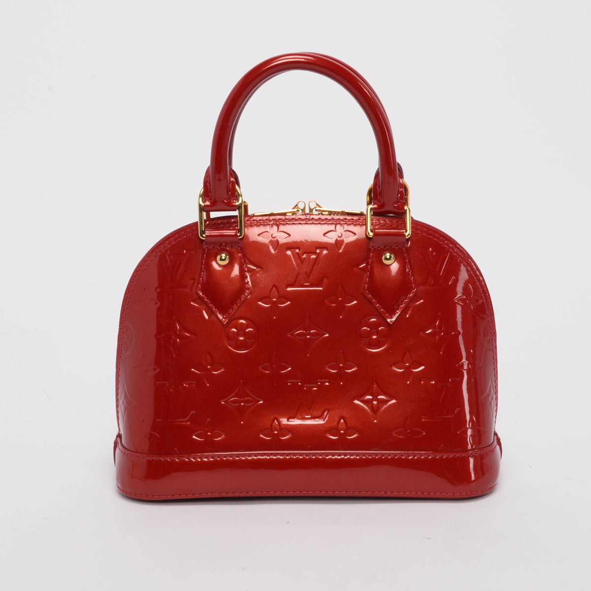 Louis Vuitton Red Monogram Vernis Alma BB