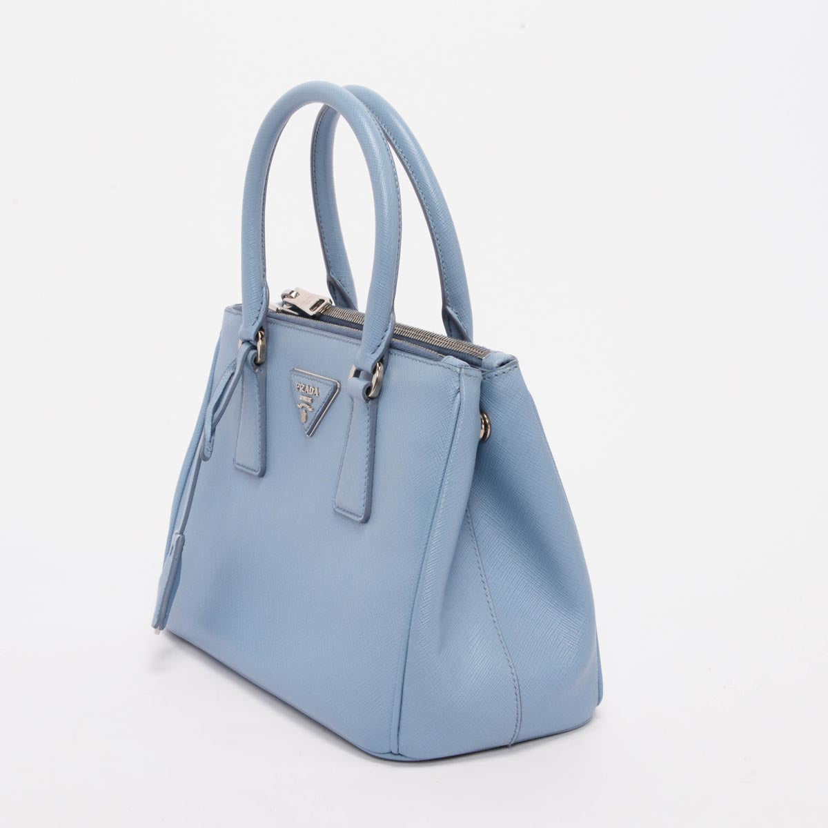 Prada Astrale Blue Saffiano Lux Small Galleria Bag