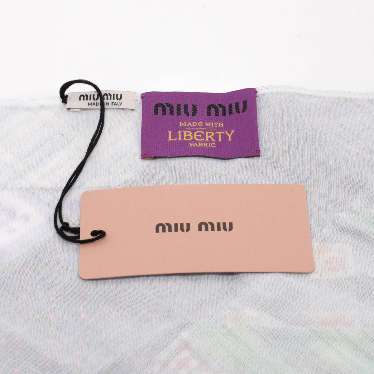 Miu Miu Multi Colour Cotton Liberty Patchwork Scarf