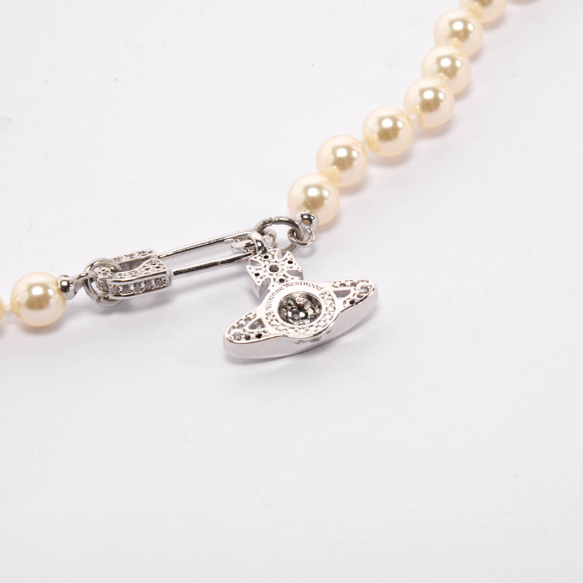 Vivienne Westwood Platinum Pearl Lucrece Necklace