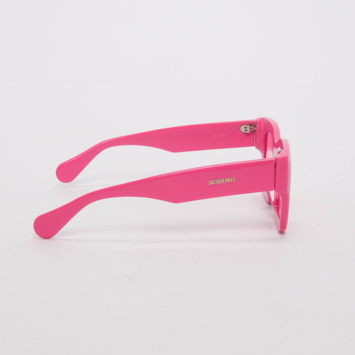 Jacquemus Pink Rectangle Frame Sunglasses