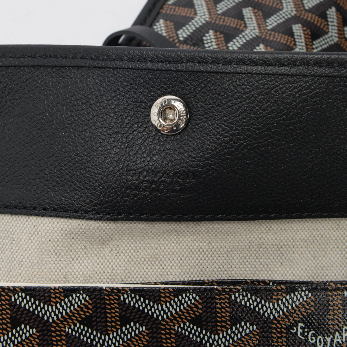 Goyard Black Goyardine Boheme Hobo