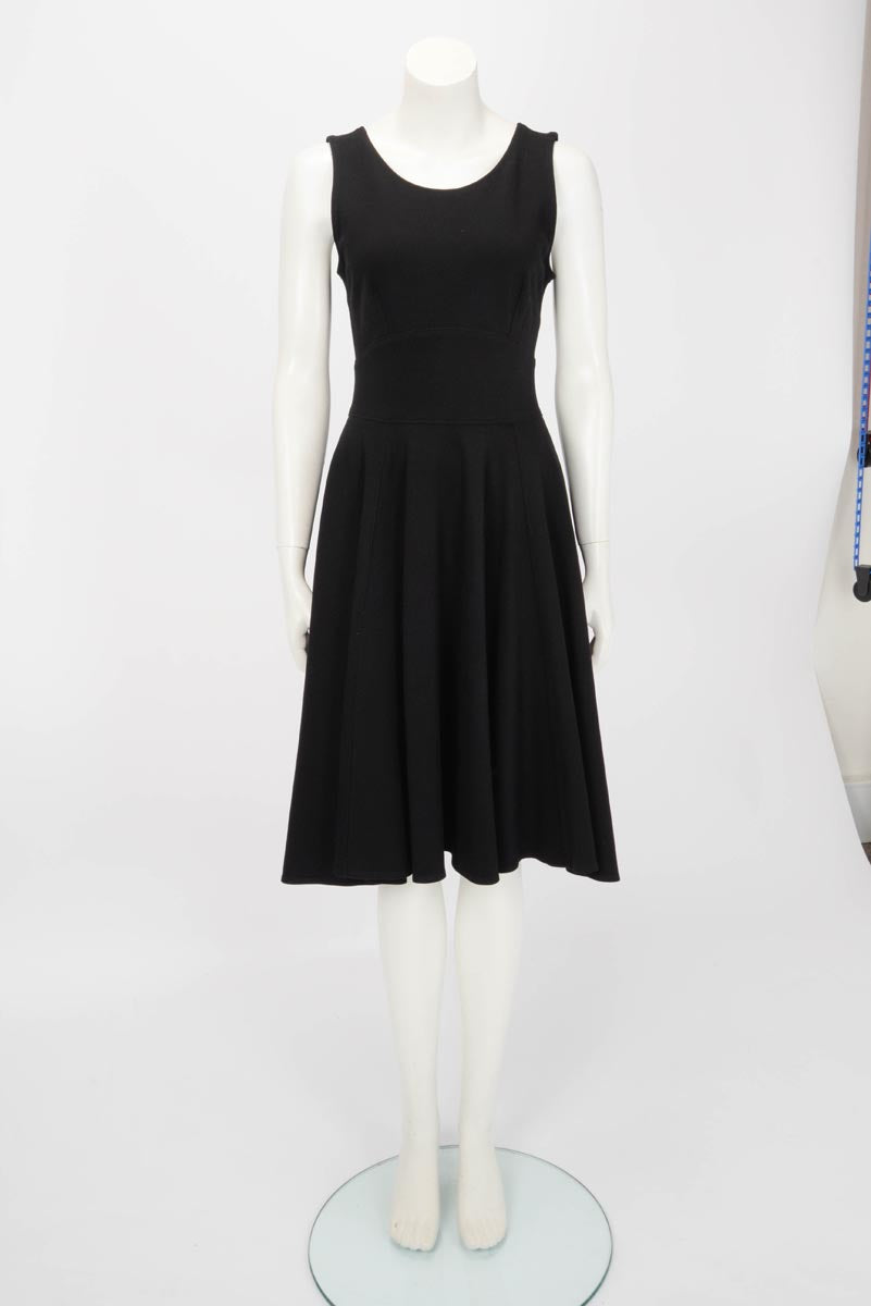 Prada Black Interlock Fit & Flair Dress XL