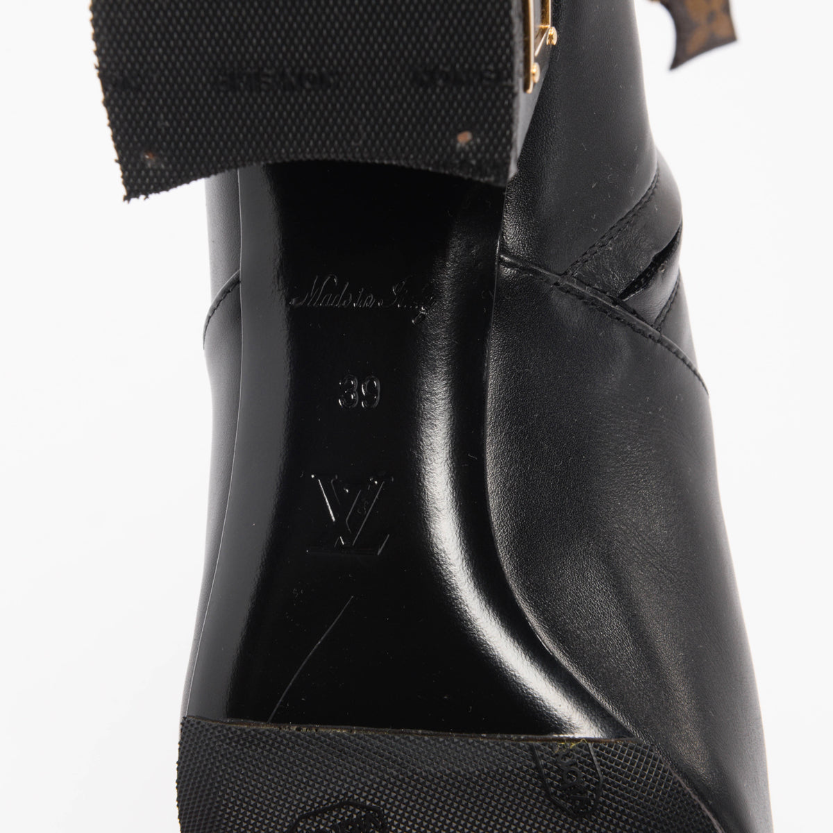 Louis Vuitton Black Calfskin Bliss Ankle Boots 39