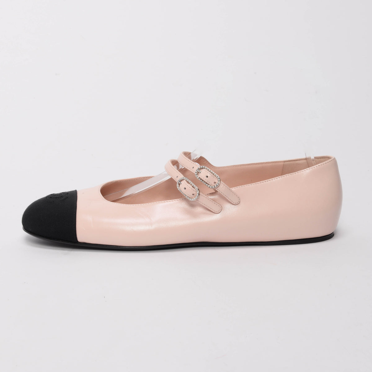 Chanel Pink Pearlescent Lambskin Mary Jane Flats 41