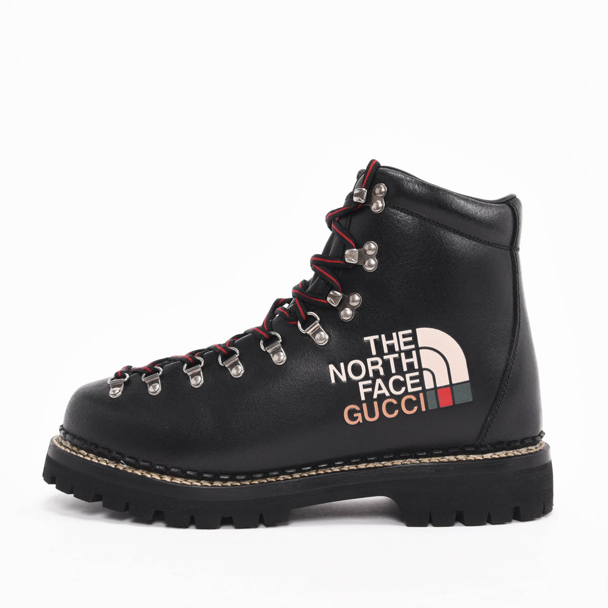 Gucci x The North Face Black Leather Ankle Boots 11