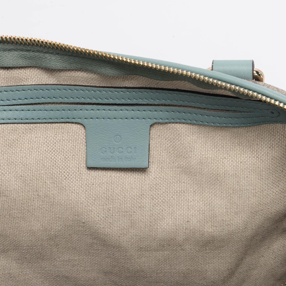 Gucci Light Blue GG Plus Monogram Joy Boston Bag