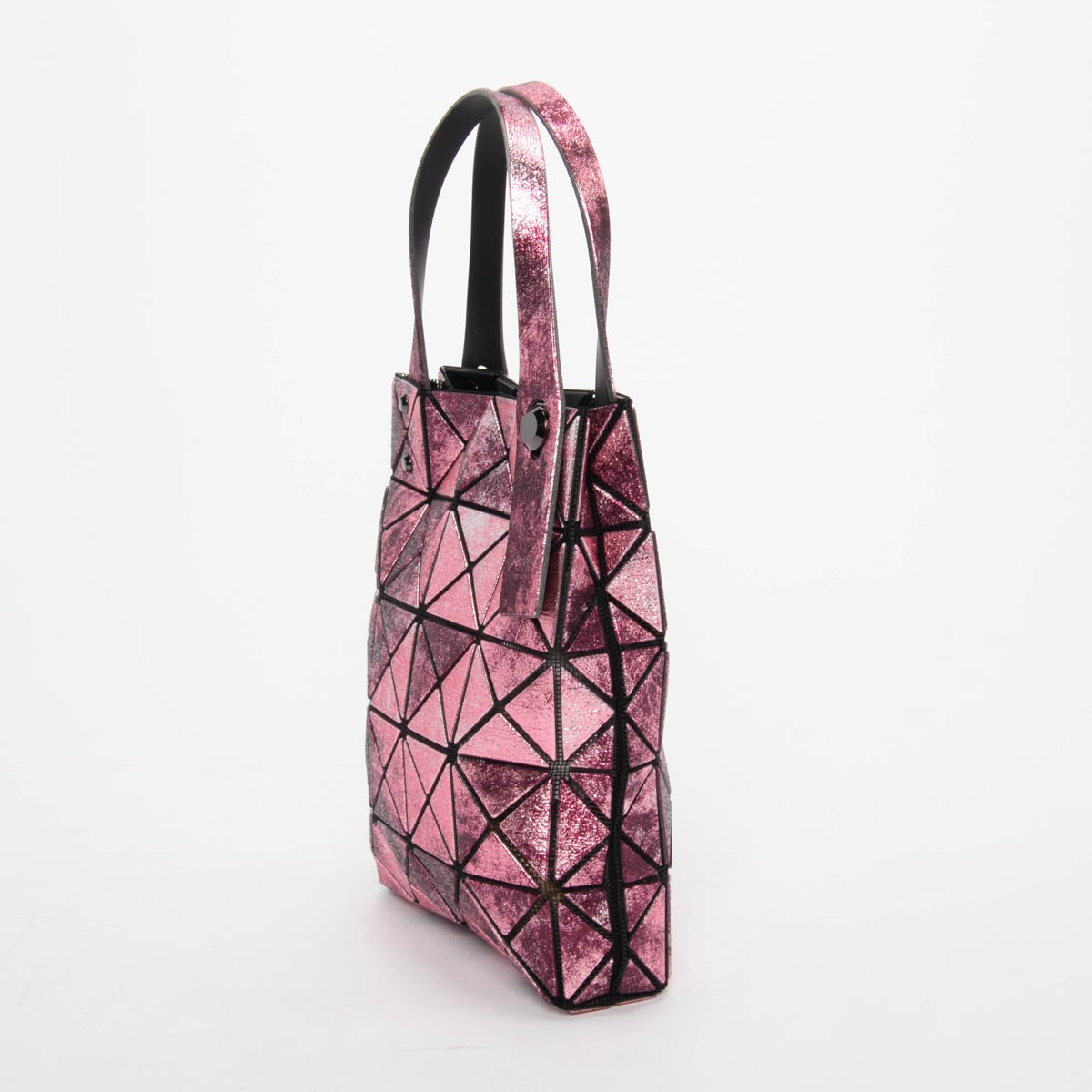 Issey Miyake Pink Platinum Nebula Bao Bao Mini Tote