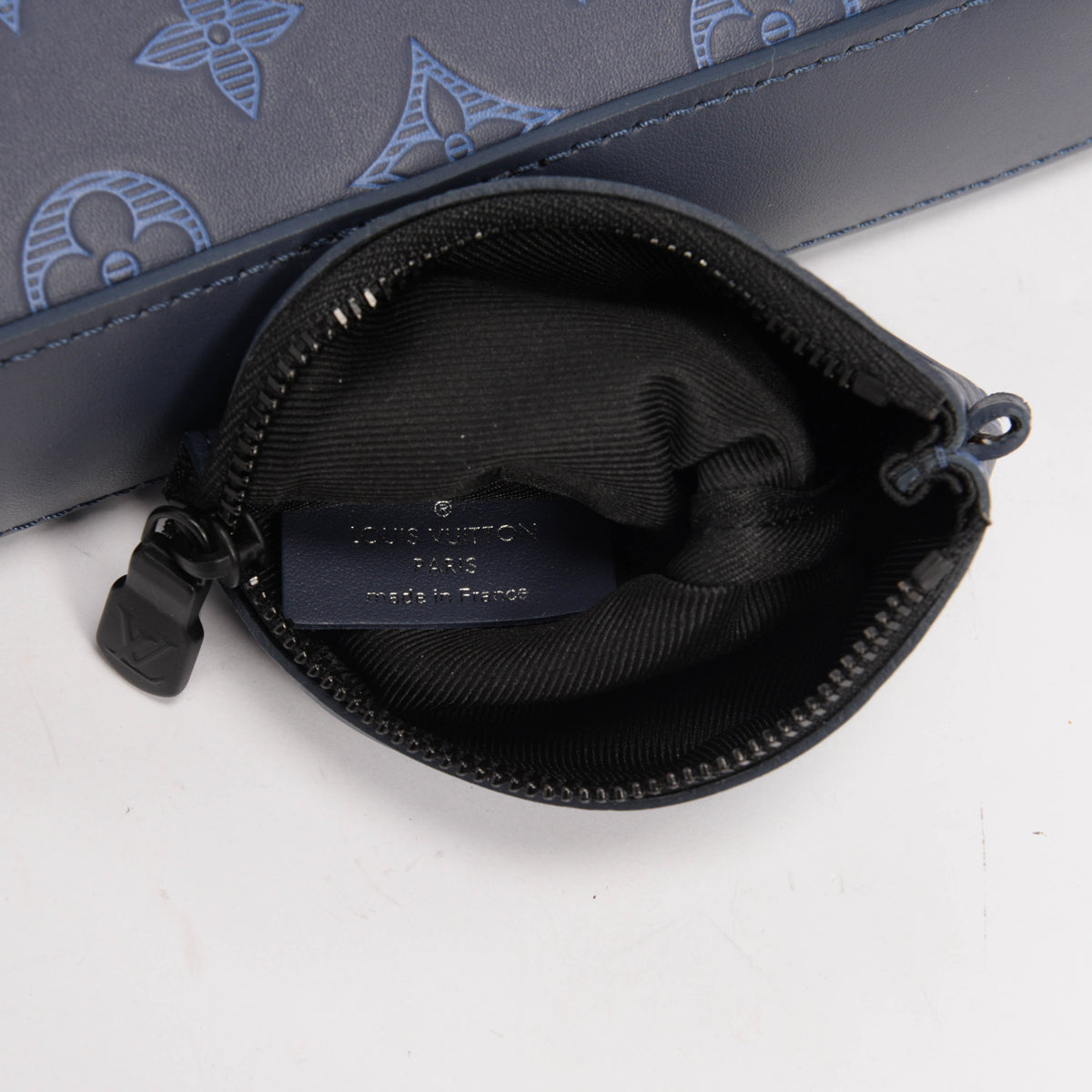 Louis Vuitton Blue Monogram Shadow Duo Messenger Bag