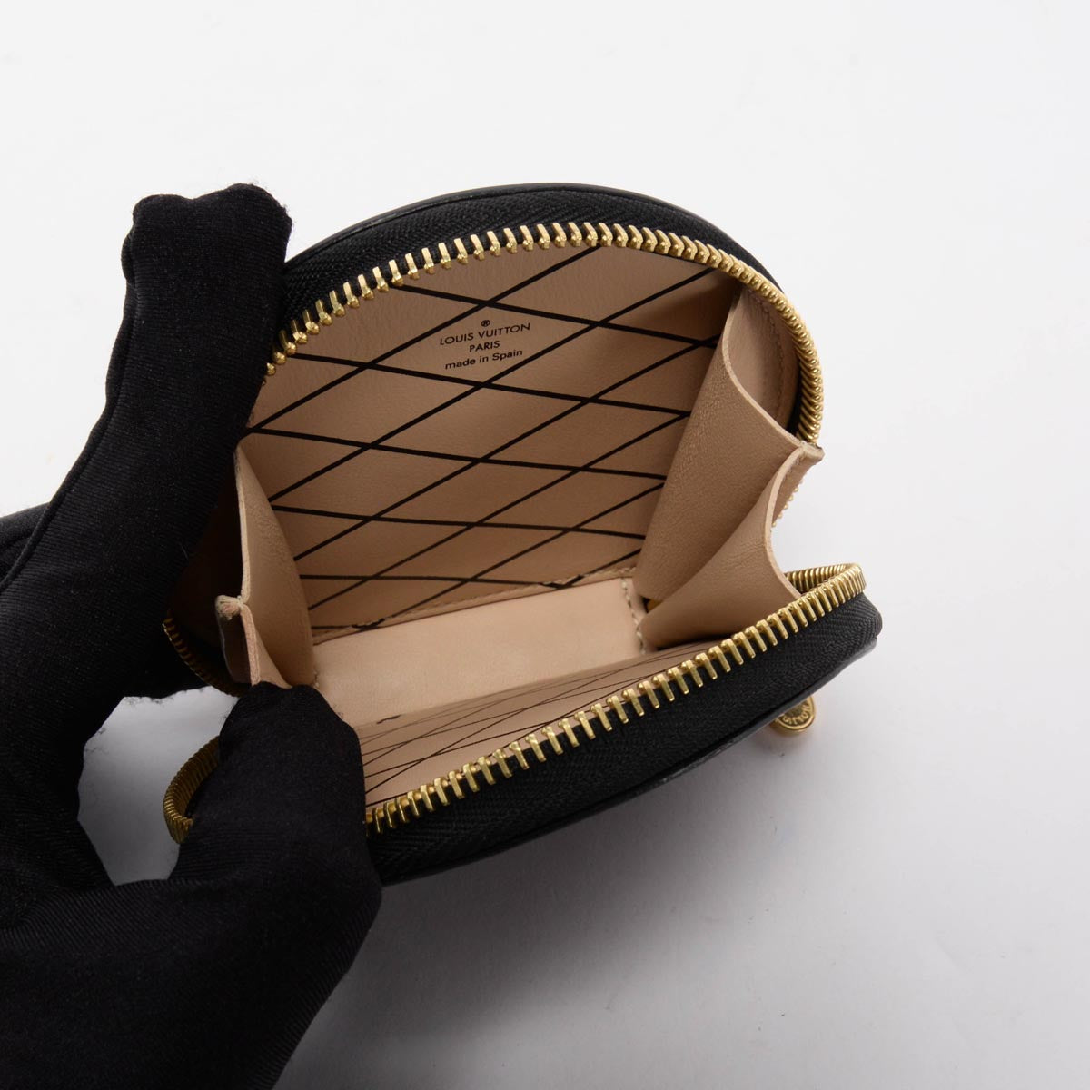 Louis Vuitton Black Monogram Micro Boite Chapeau Coin Purse