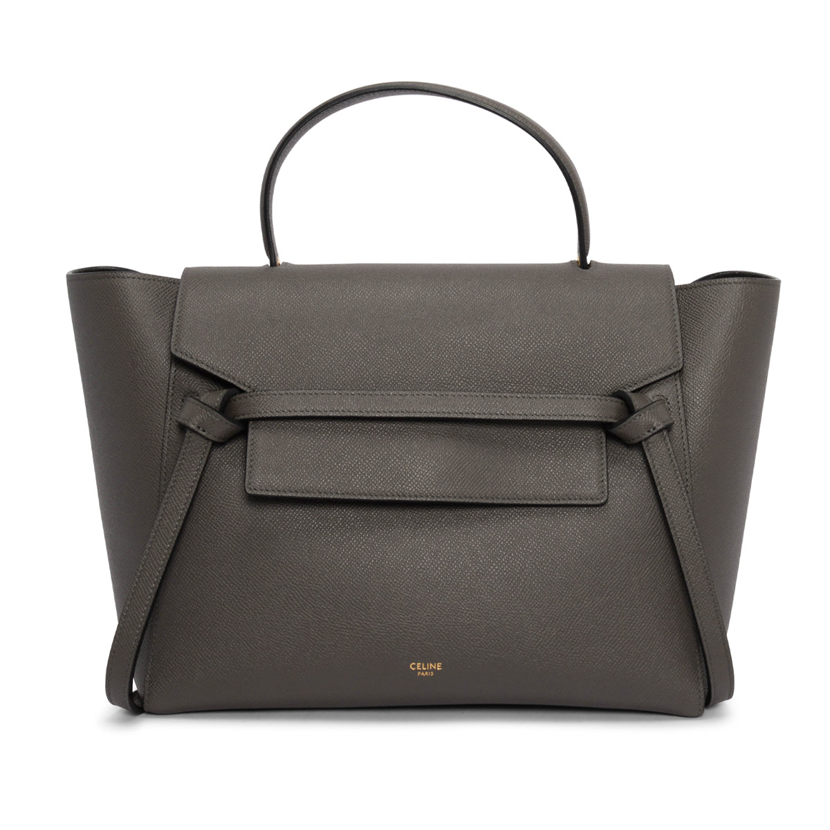 Celine Grey Grained Calfskin Mini Belt Bag
