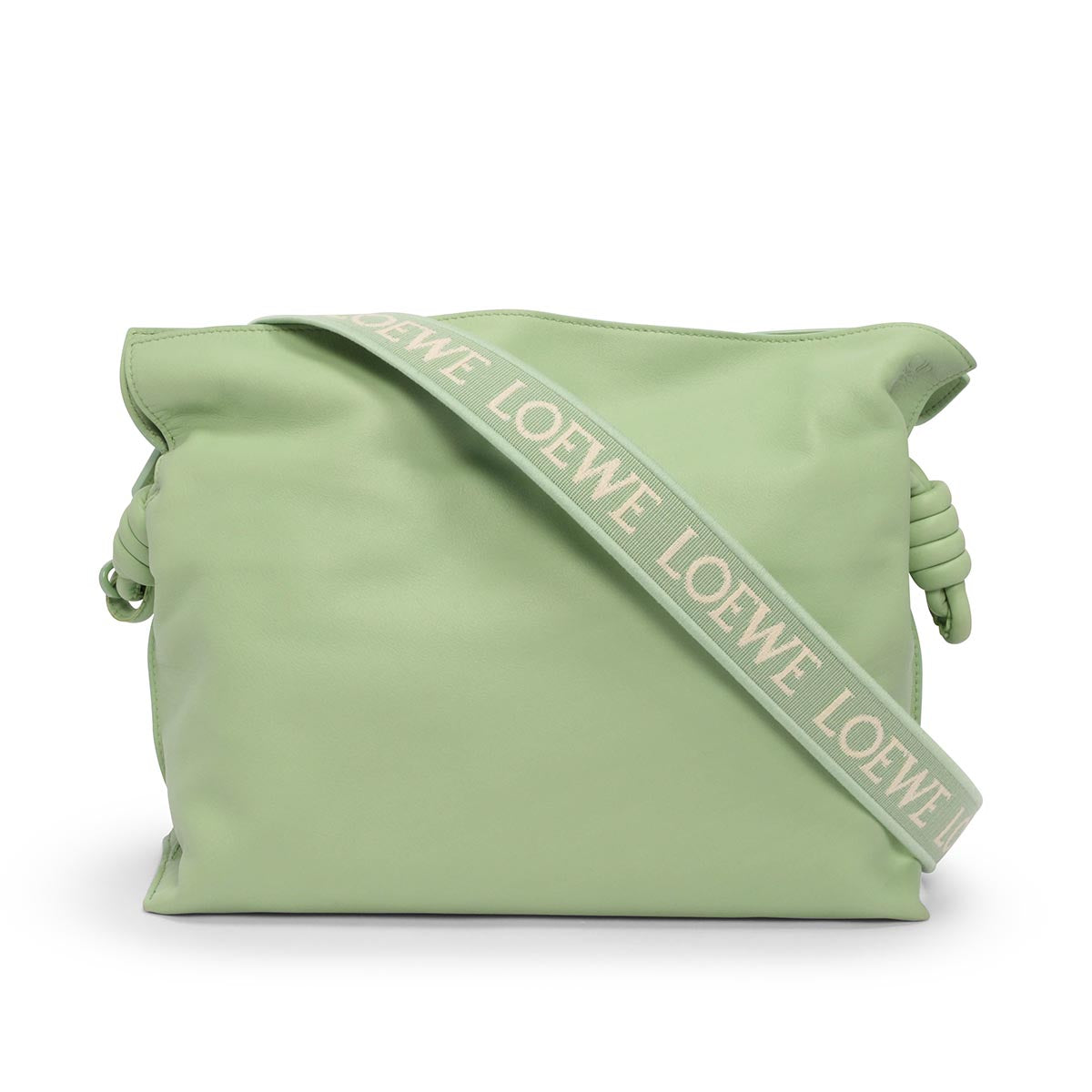 Loewe Mint Green Nappa Medium Monochrome Flamenco Clutch