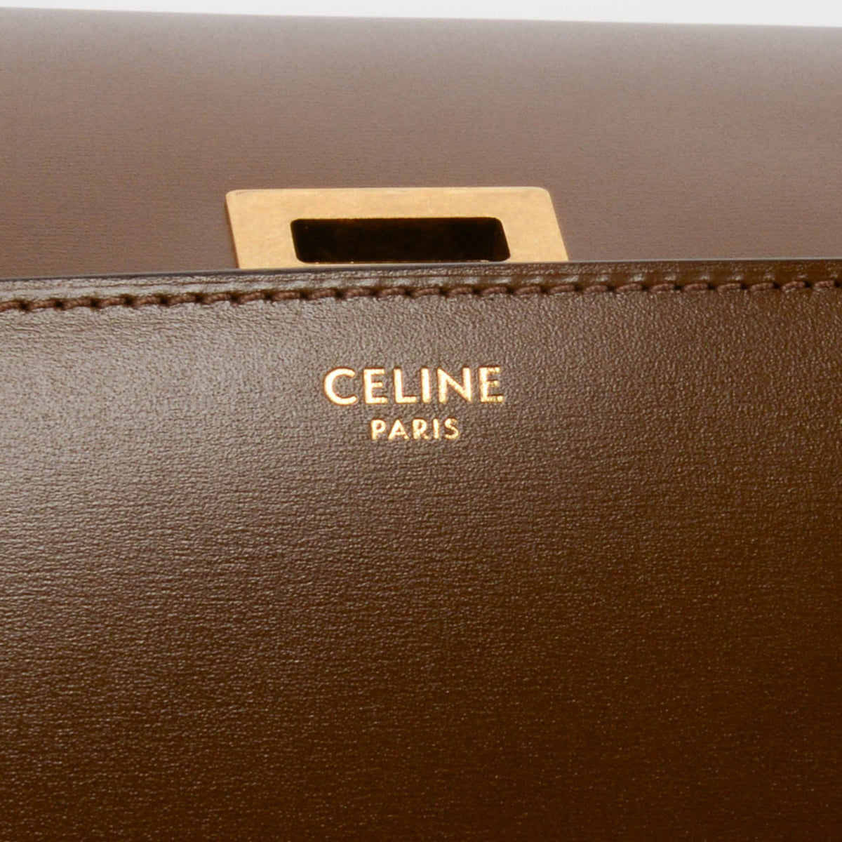 Celine Camel Box Calfskin Medium Classic Box Flap Bag