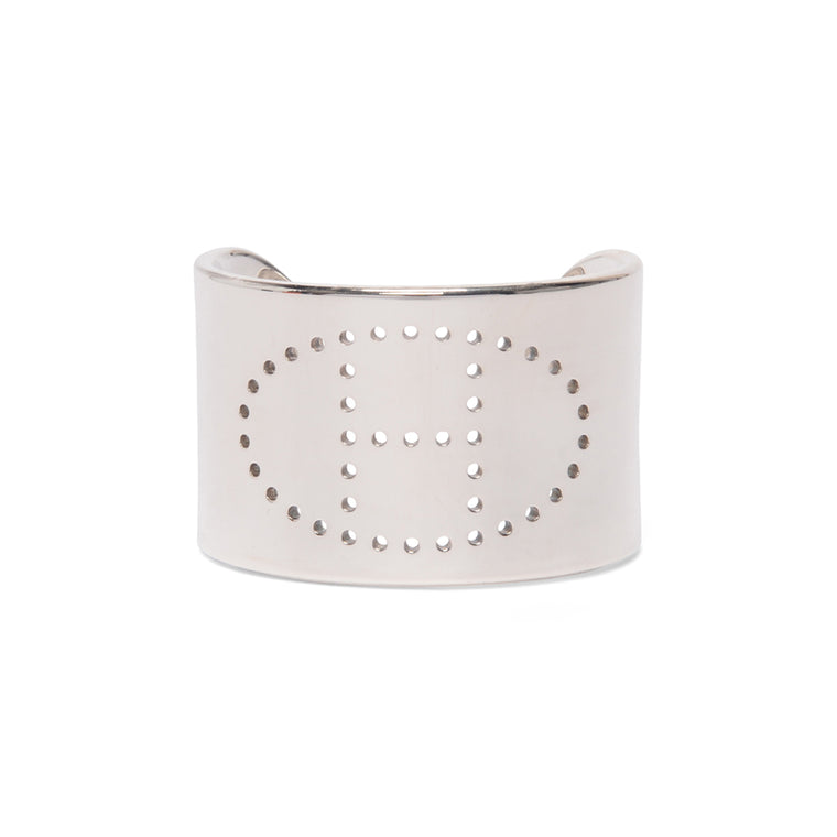 Hermes Sterling Silver Wide Eclipse Cuff