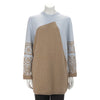 Hermes Pale Blue & Brown Cashmere Sweater Dress FR 34 - Blue Spinach