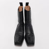 Bottega Veneta Black Leather The Lean Cowboy Boots 38.5 - Blue Spinach