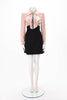 Miu Miu Dusty Pink & Black Silk Ruffle Front Dress IT 38 - Blue Spinach