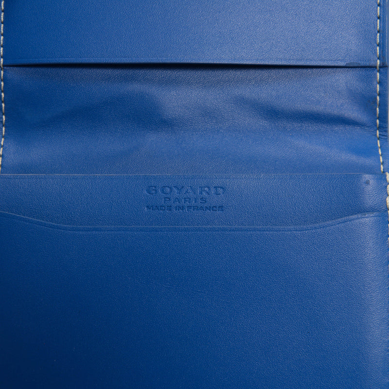 Goyard Blue Goyardine Malesherbes Card Wallet - Blue Spinach