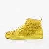Christian Louboutin Mimosa Suede Louis Metallic Spike Sneakers 37 - Blue Spinach