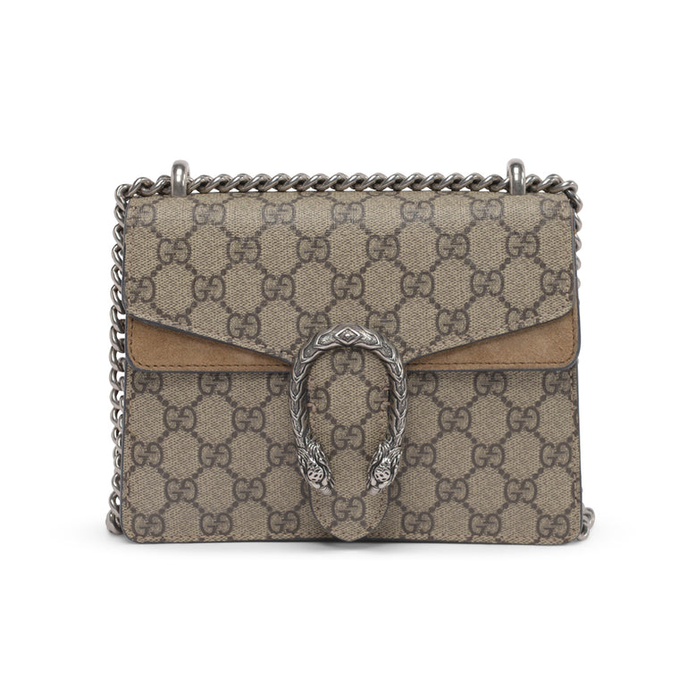 Gucci Beige GG Supreme Mini Dionysus Bag